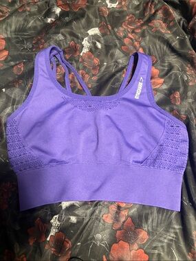 Gymshark Purple Seamless Double-Strap Sports Bra